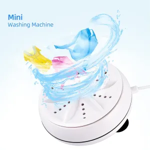 1 Portable Mini Ultrasonic Washing Machine