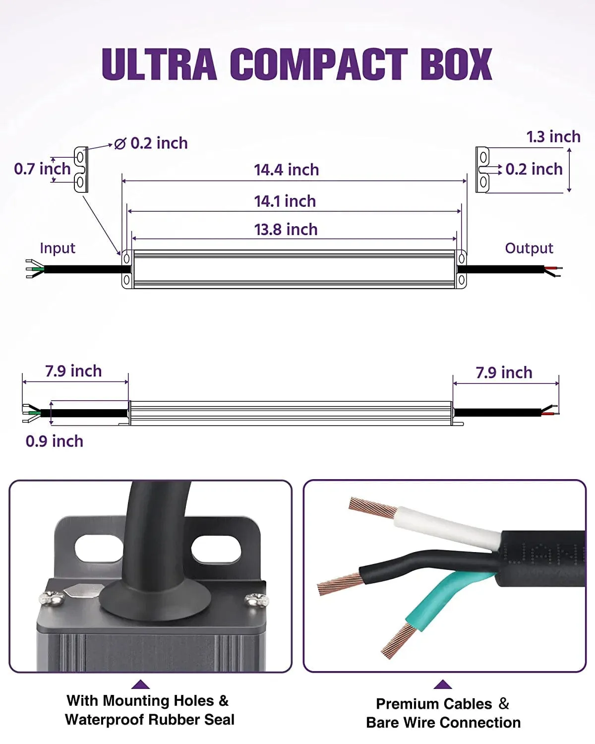 100 Watt S-Series Dimmable Driver (Electronic, UL) - 24 Volt