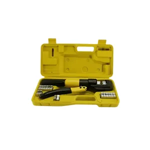 15-Piece 10 Ton Hydraulic Crimping Tool – Heavy-Duty Cable Pliers Set