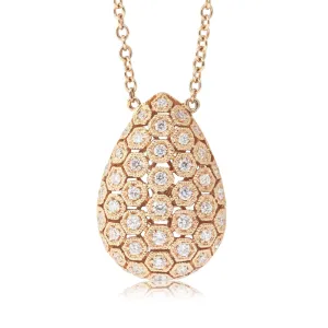 18ct Rose Gold Diamond Necklace