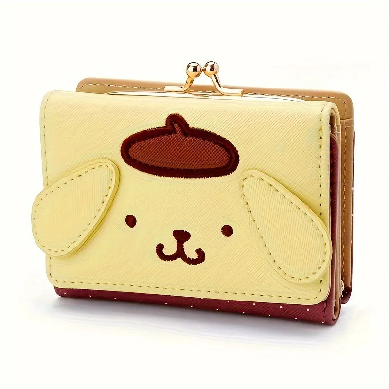 1pc Sanrio Sweetheart Wallet - Adorable Anime Cartoon Design, Fashionable Clutch Bag for Daily Chic Style