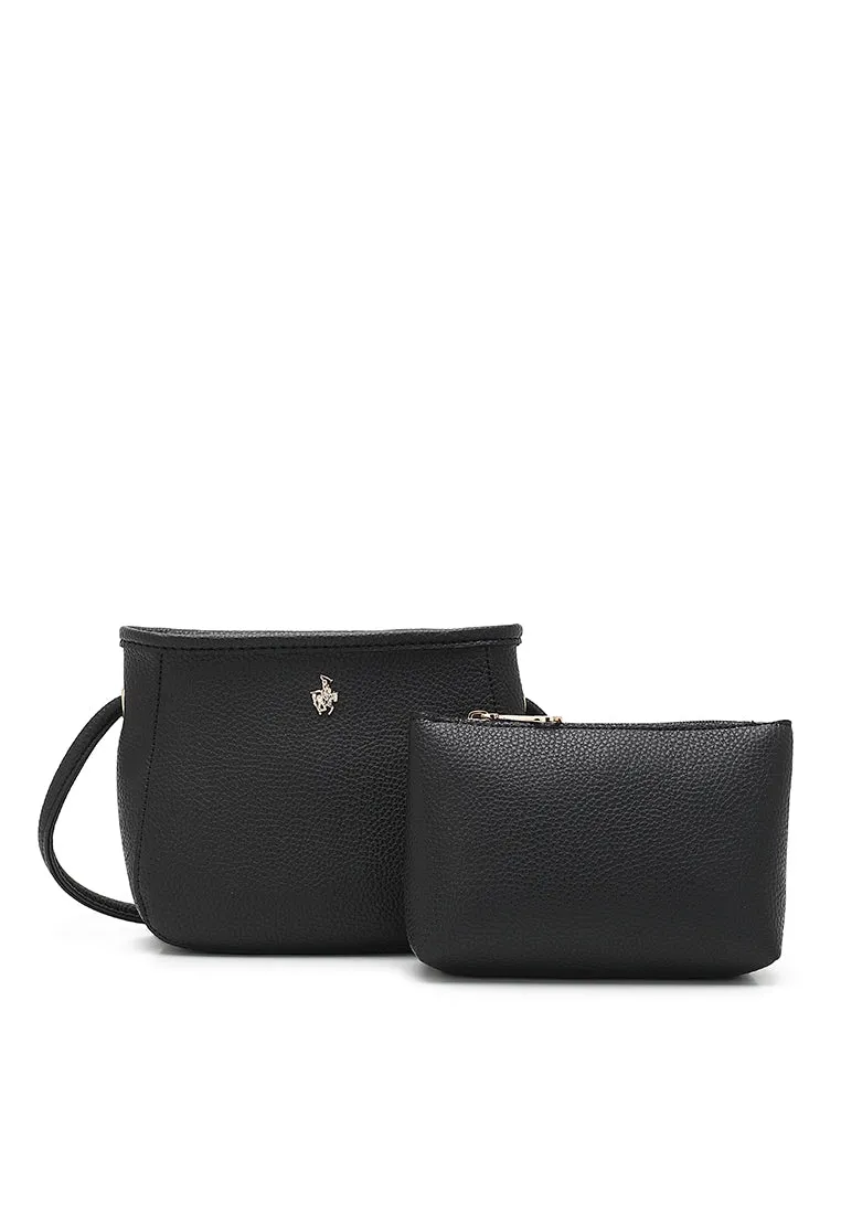 2 In 1 Women's Top Handle Sling Bag With Pouch - HMG 565