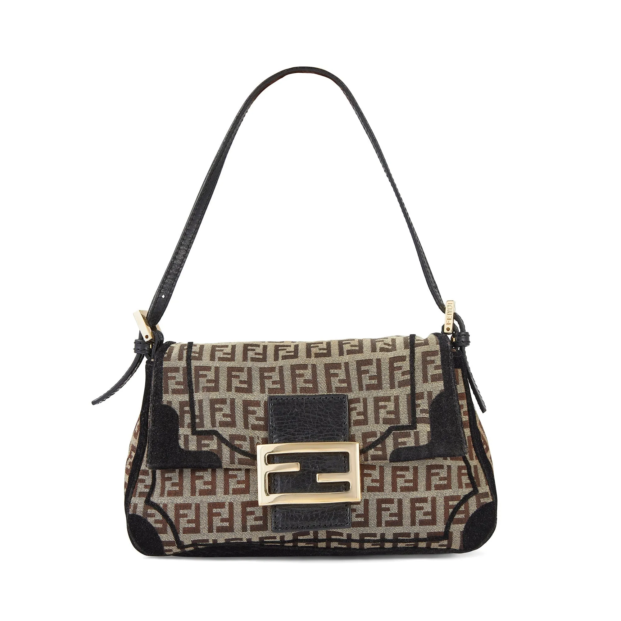 2007 Fendi Mini Mamma FF Motif Baguette Bag