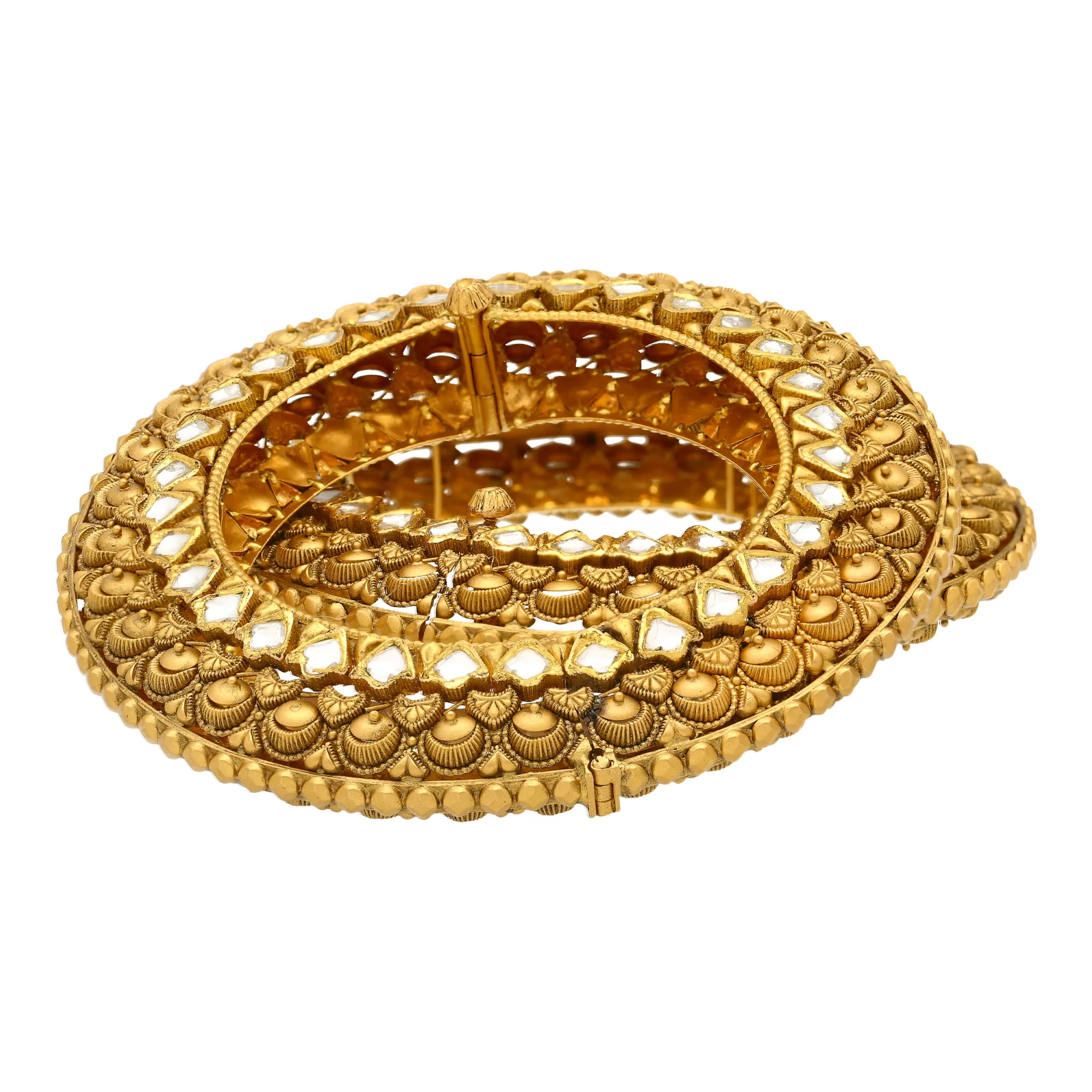 22K Yellow Gold Charita Bangle Set (125.1gm)