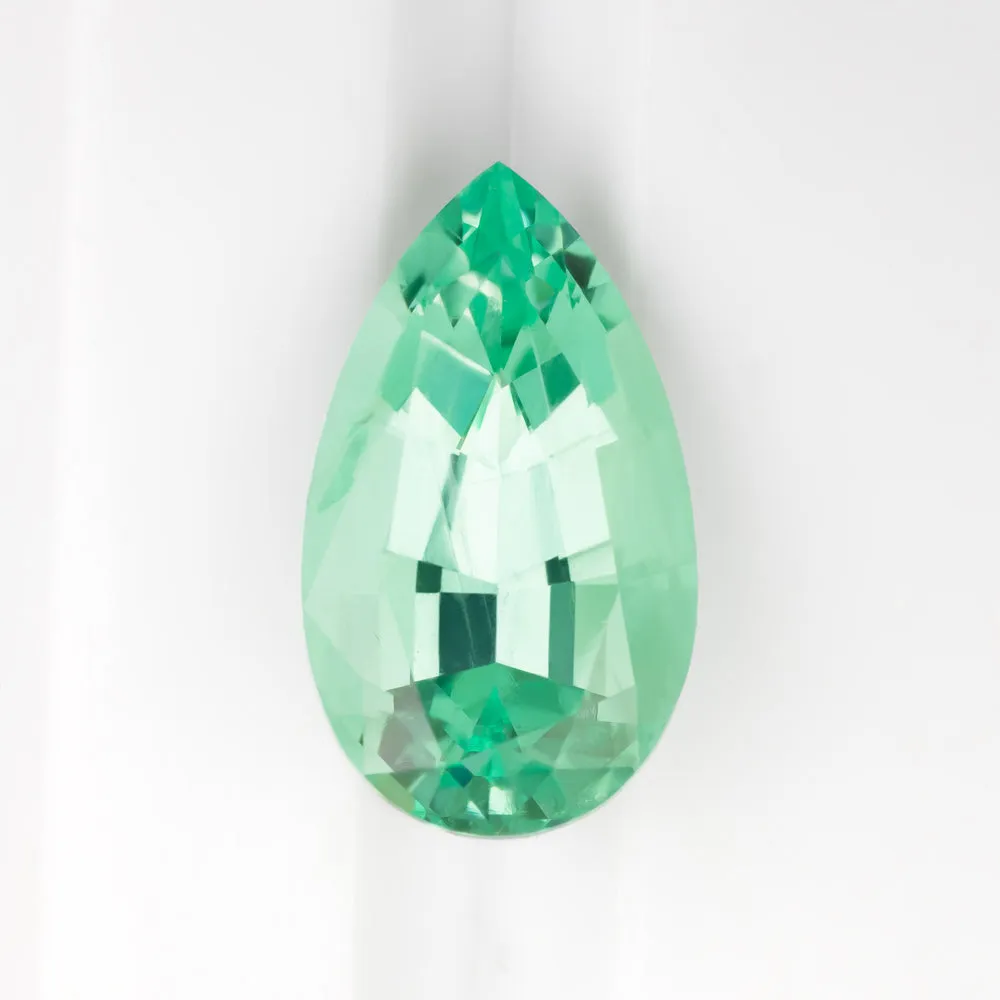 2.60ct NO OIL EMERALD NATURAL PEAR SHAPE CUT LOOSE TEARDROP SPRING GREEN 2.5ct