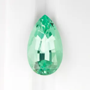 2.60ct NO OIL EMERALD NATURAL PEAR SHAPE CUT LOOSE TEARDROP SPRING GREEN 2.5ct