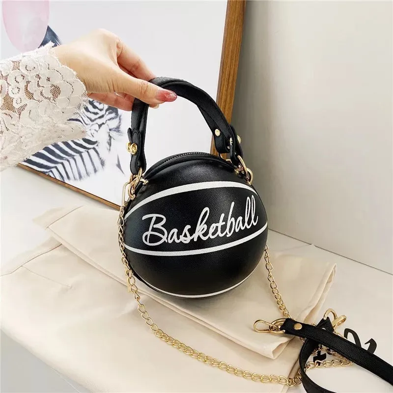 3d basketball chain handbag tote bag