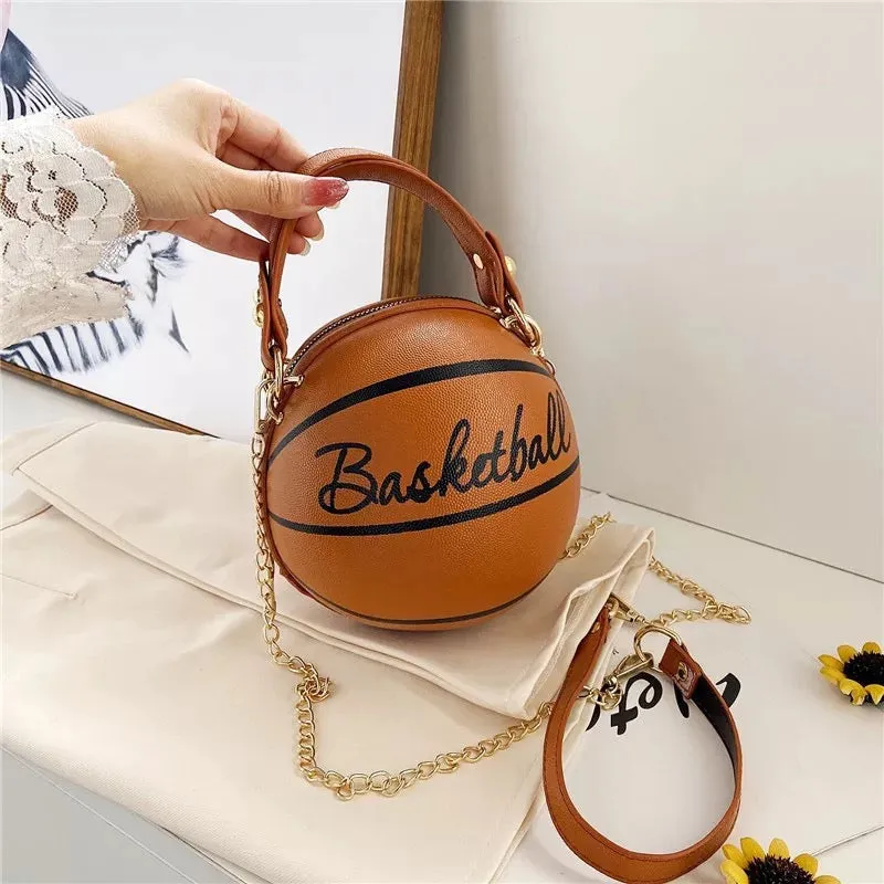 3d basketball chain handbag tote bag