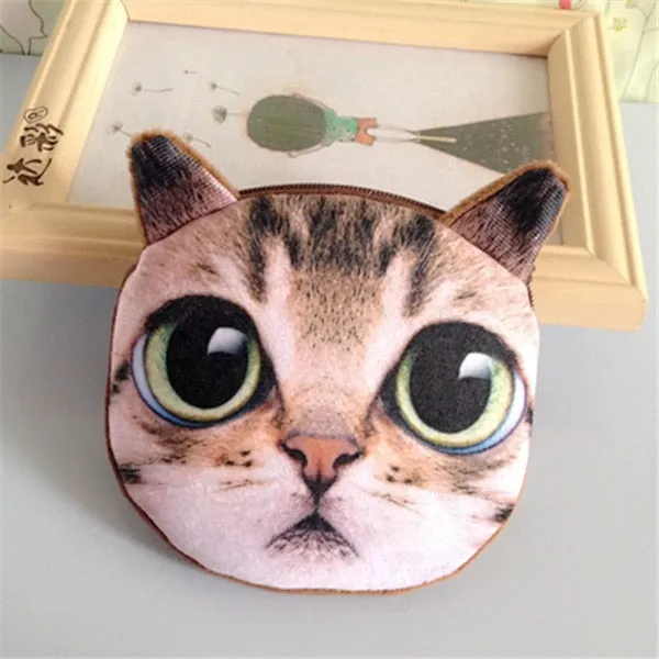 3D Cartoon Cat Wallet