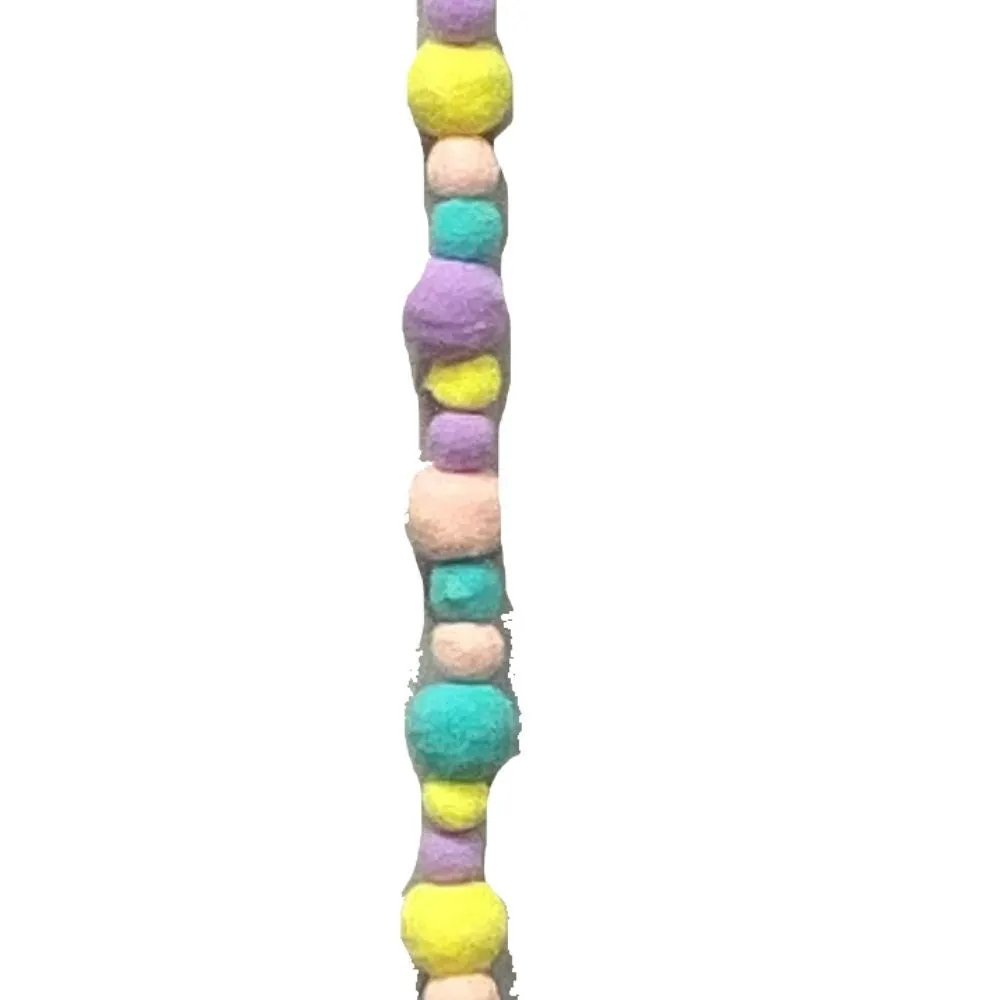 4' Pastel Felt Ball Garland  63150PASTEL