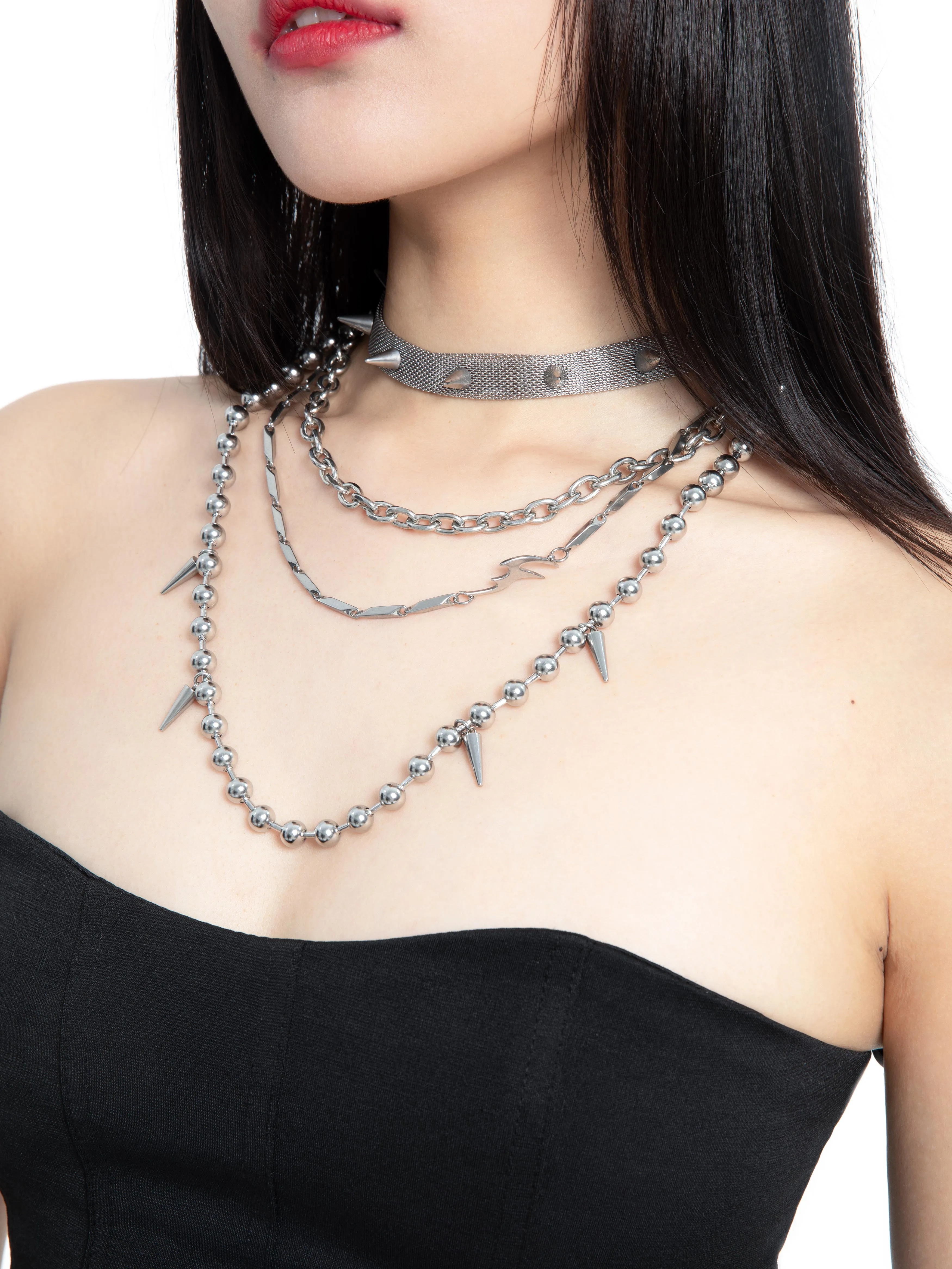 40% OFF!  Fervooor Spike necklace set