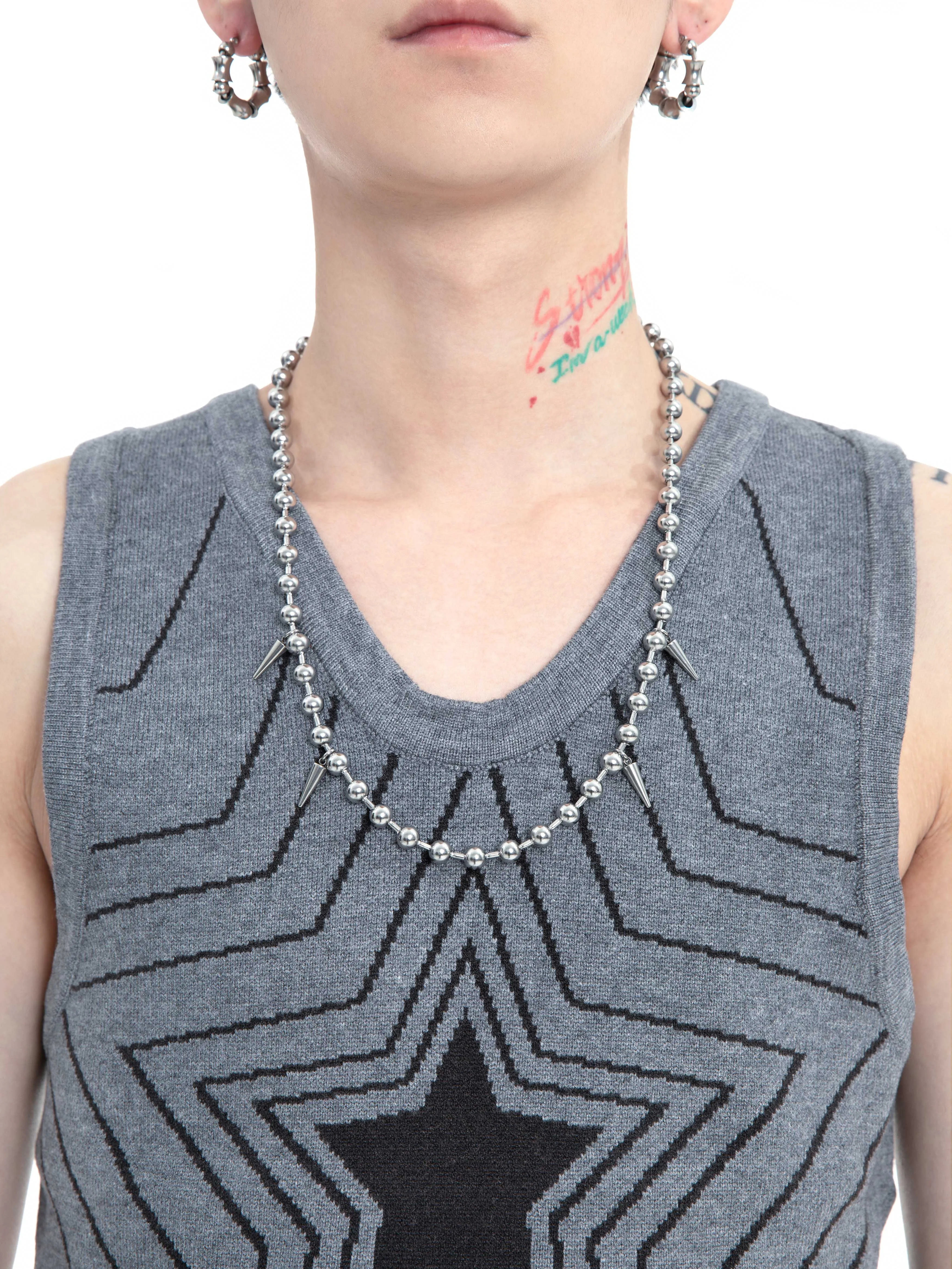 40% OFF!  Fervooor Spike necklace set