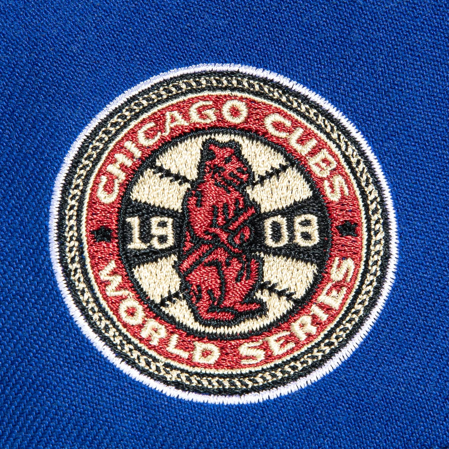 47 Brand Hitch Chicago Cubs 1908 World Series Patch Snapback Script Hat - Royal