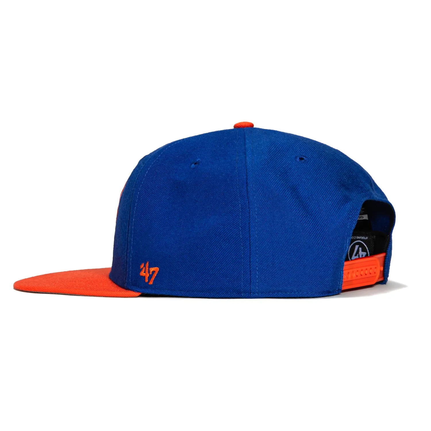 47 Brand Sureshot Captain New York Islanders Stanley Cup Champs Patch Snapback Hat - Royal, Orange