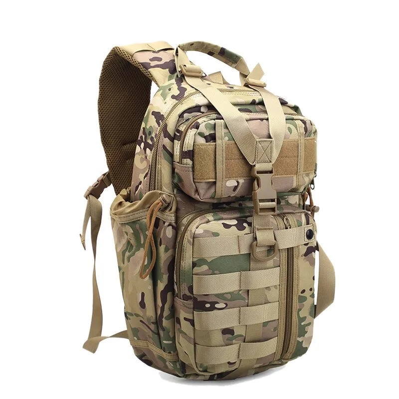 600D Tactical MOLLE Single Strap Sling Backpack 21L