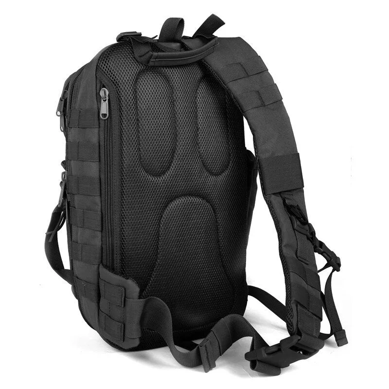 600D Tactical MOLLE Single Strap Sling Backpack 21L