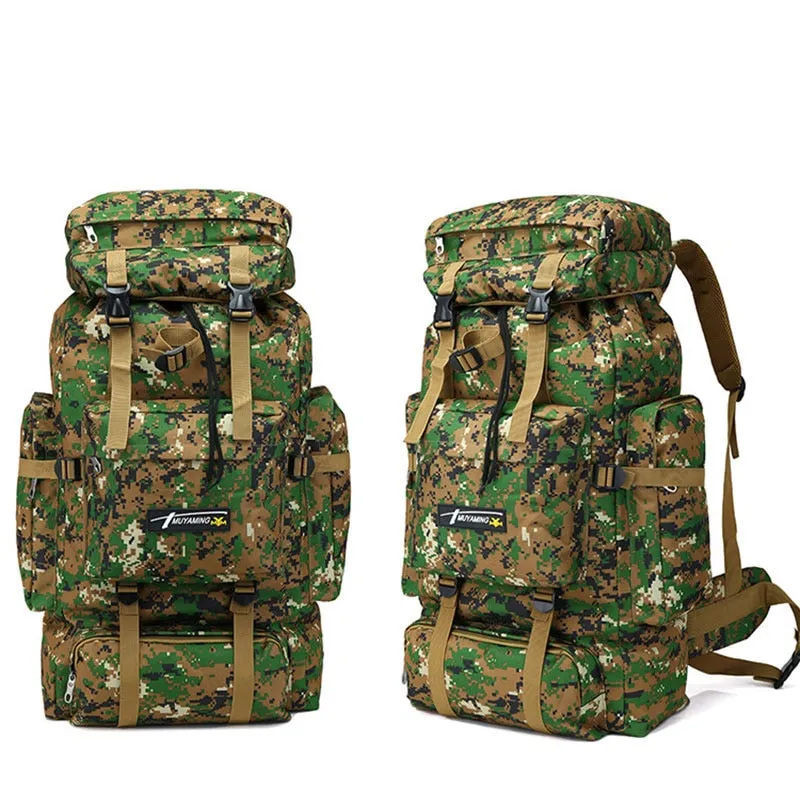 70L Large Capacity Backpack Nylon Waterproof Military Tactics Molle Army Bag