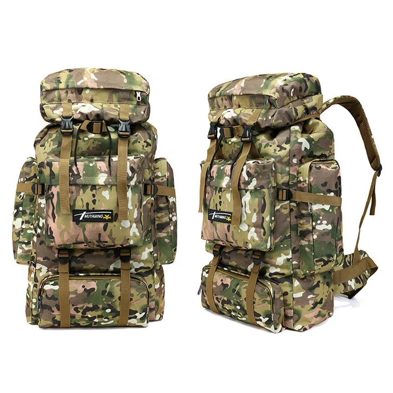 70L Large Capacity Backpack Nylon Waterproof Military Tactics Molle Army Bag