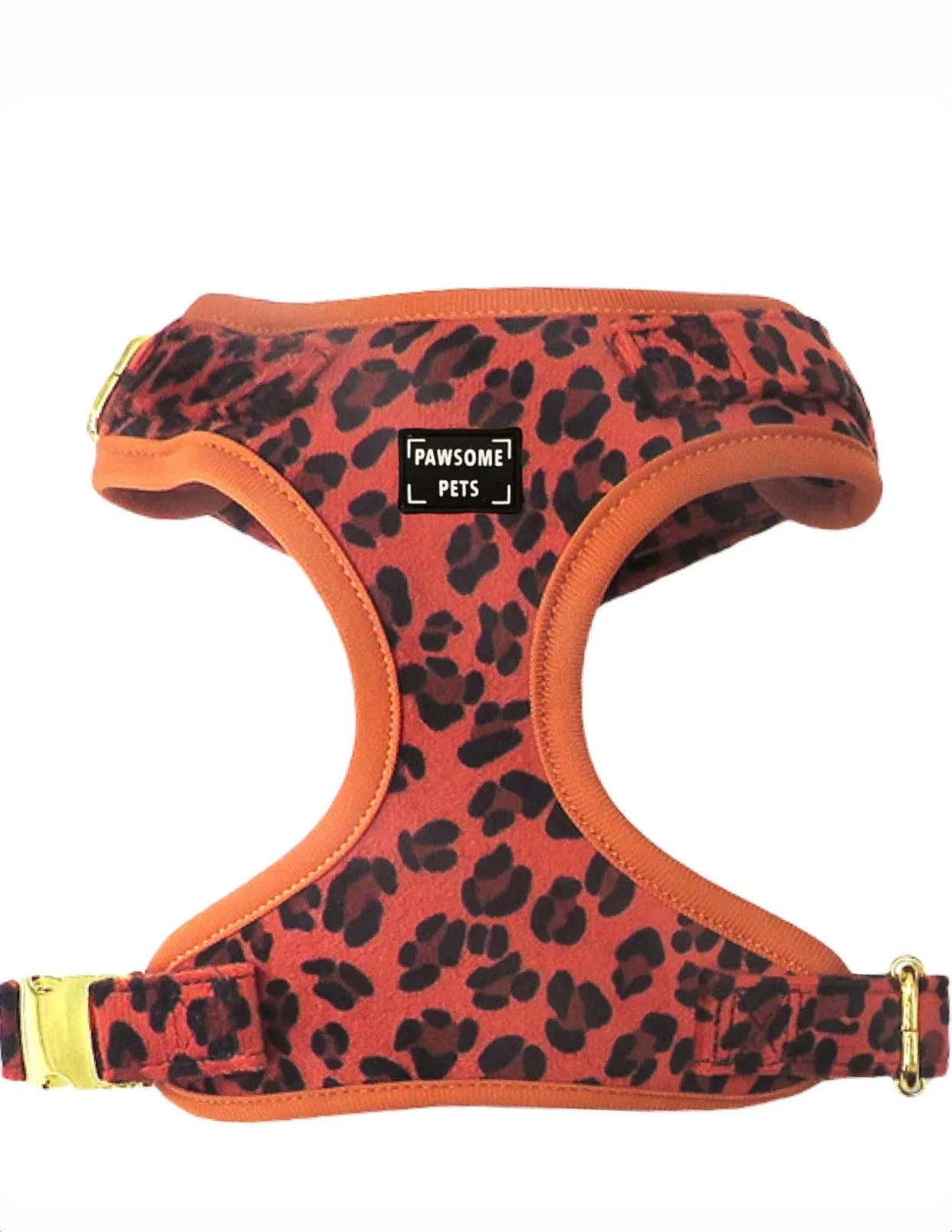 ADJUSTABLE HARNESS - ORANGE LEOPARD