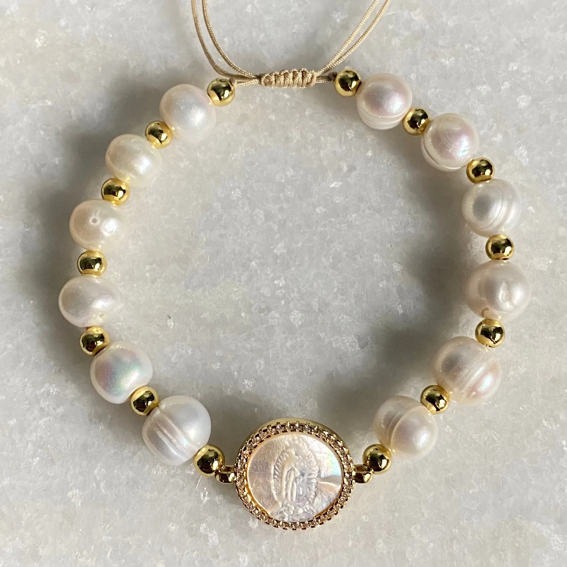 Adjustable Pearls Bracelet (1pc)