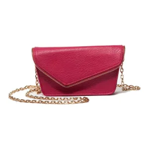 Alexia Belt/RFID-Blocking Crossbody Fuchsia