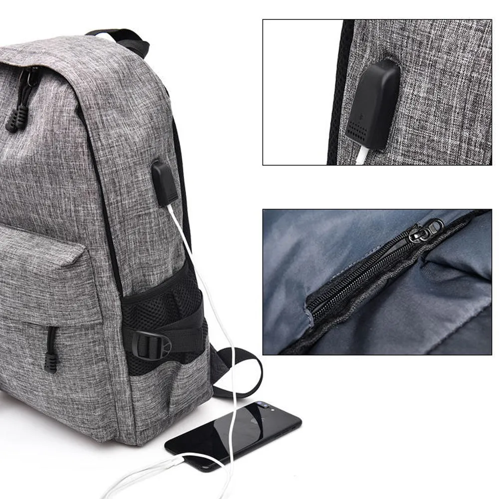 Anti-Theft Backpack smart USB charging shoulder bag