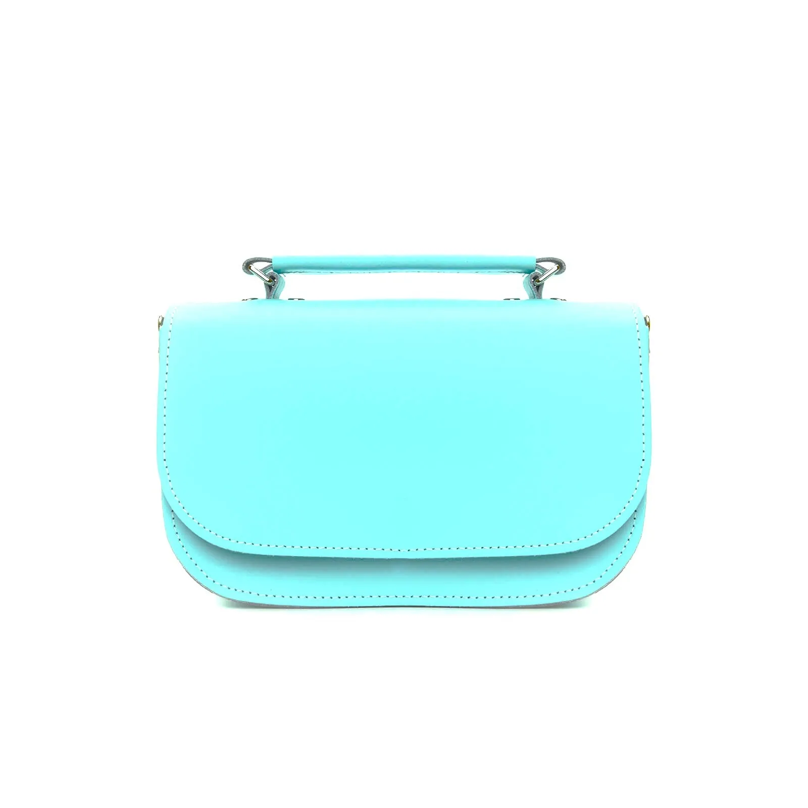 Aura Handmade Leather Bag - Limpet - Shell Blue