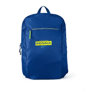 Ayrton Senna Backpack, Packable, Blue, 2021