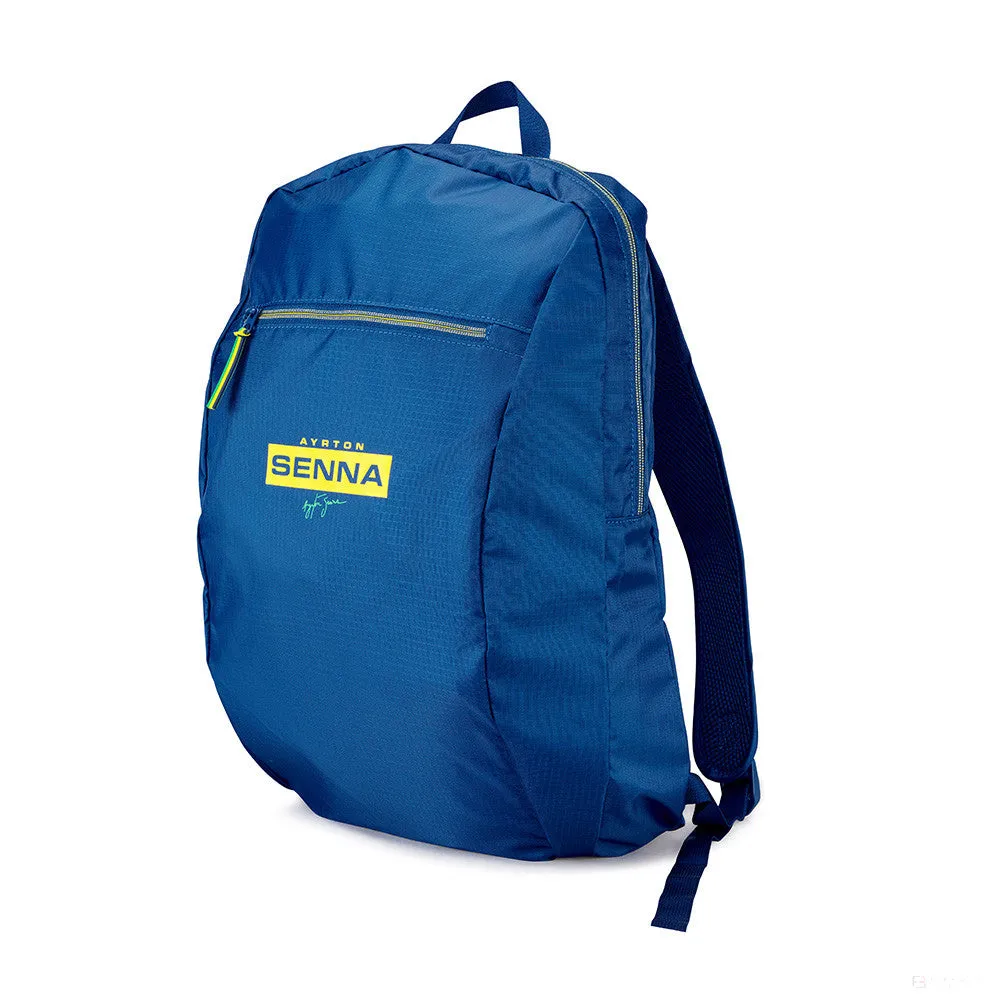 Ayrton Senna Backpack, Packable, Blue, 2021