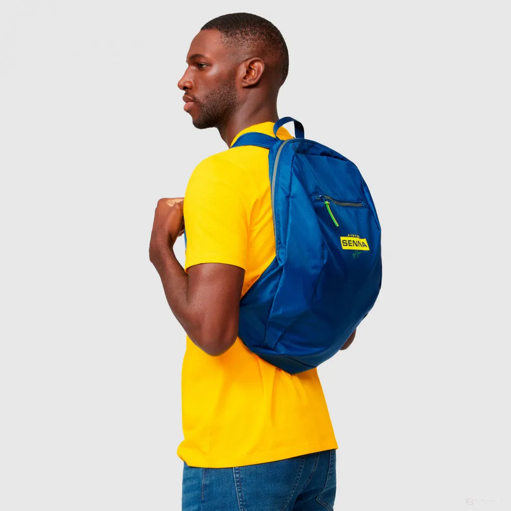 Ayrton Senna Backpack, Packable, Blue, 2021