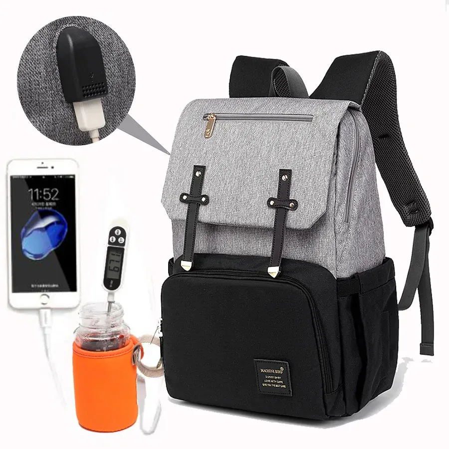 Baby Diaper Bag with USB Port