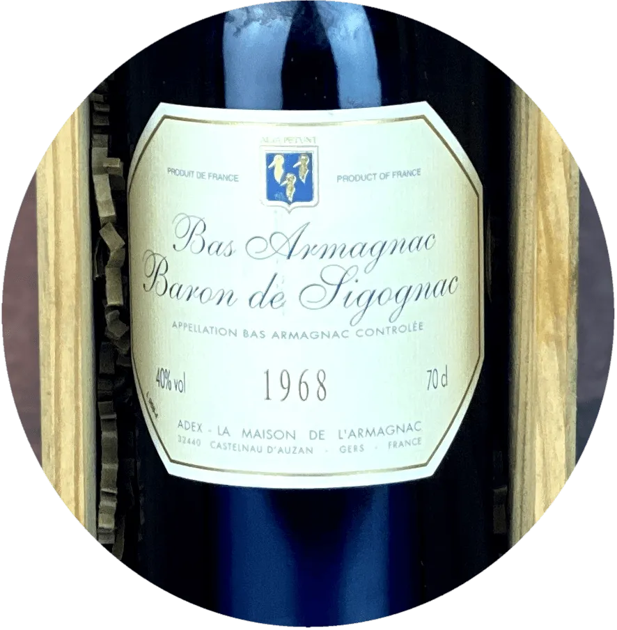 Baron de Sigognac 1968 Vintage Armagnac