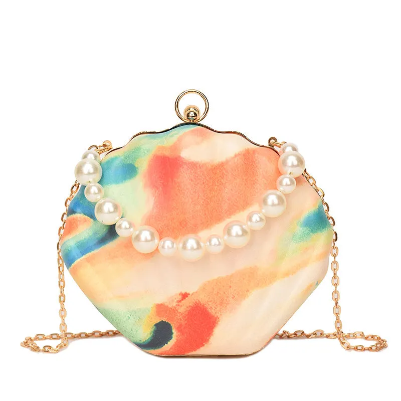 BerriesJam - 2024 Small Pearl Handheld Shell Bag