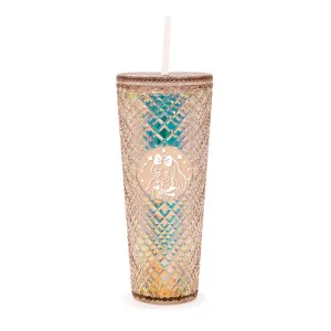 Bewaltz Tall Dazzling Jewel Holographic Tumbler - Gold