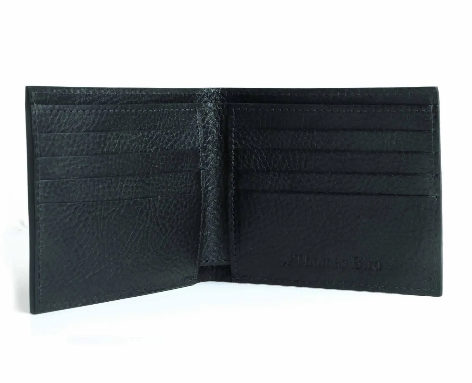 Bifold Leather Wallet Black