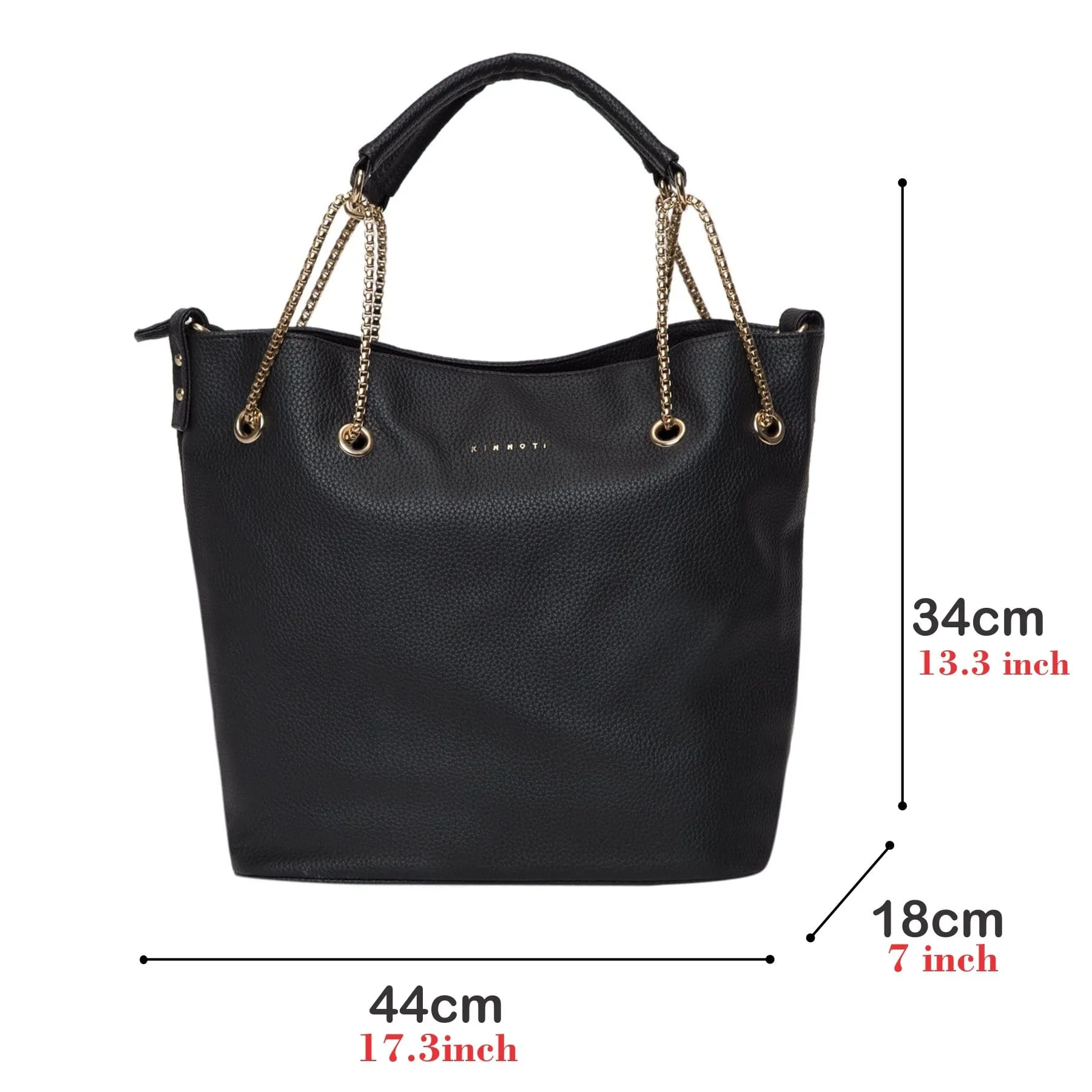 Black Chain Tote Bag