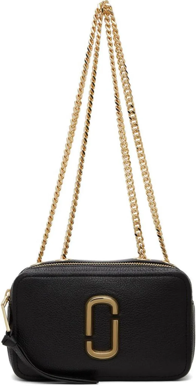 Black 'The Glam Shot 21' Shoulder Bag