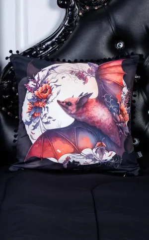 Blood Moon Bat Cushion Cover