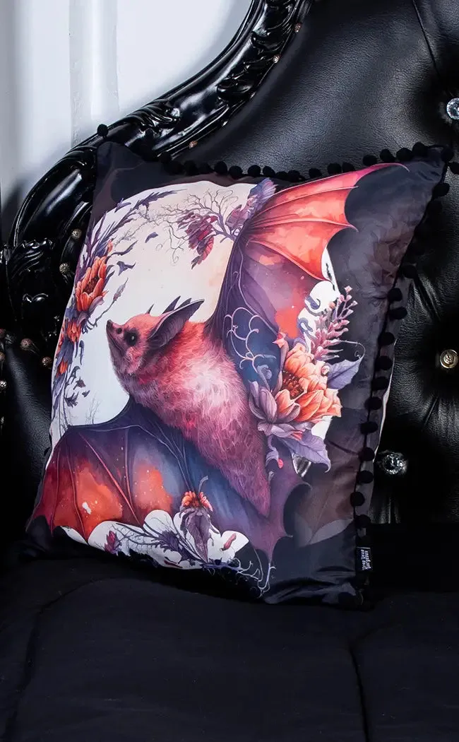 Blood Moon Bat Cushion Cover