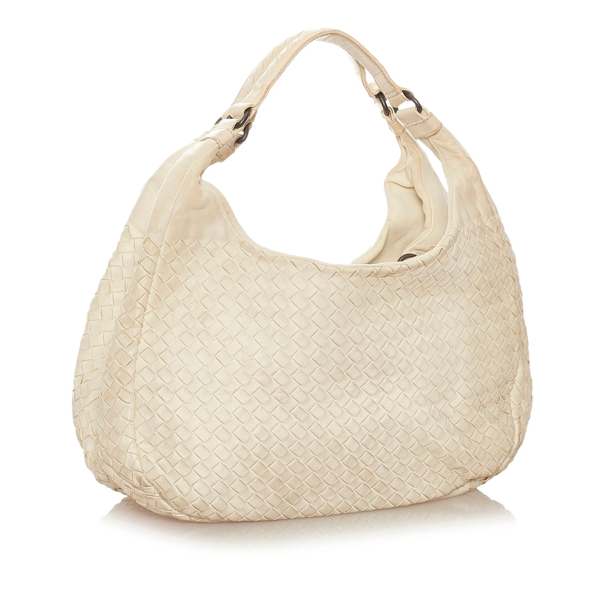 Bottega Veneta Intrecciato Campana Leather Hobo Bag (SHG-28136)