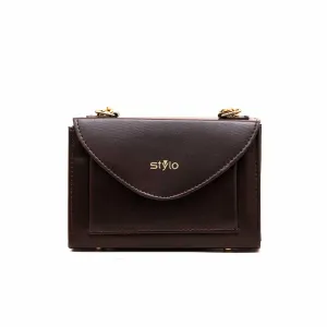 Brown Casual Shoulder Bag P55382