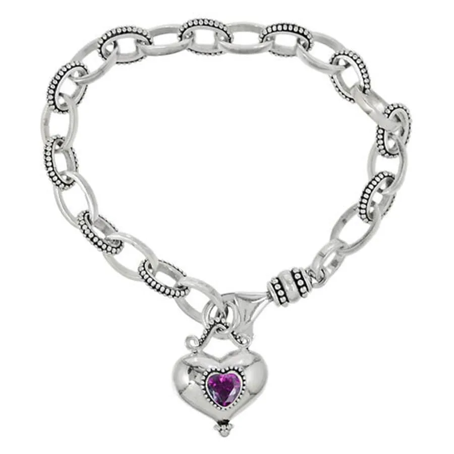 Buddha Alexandrite Heart Bracelet