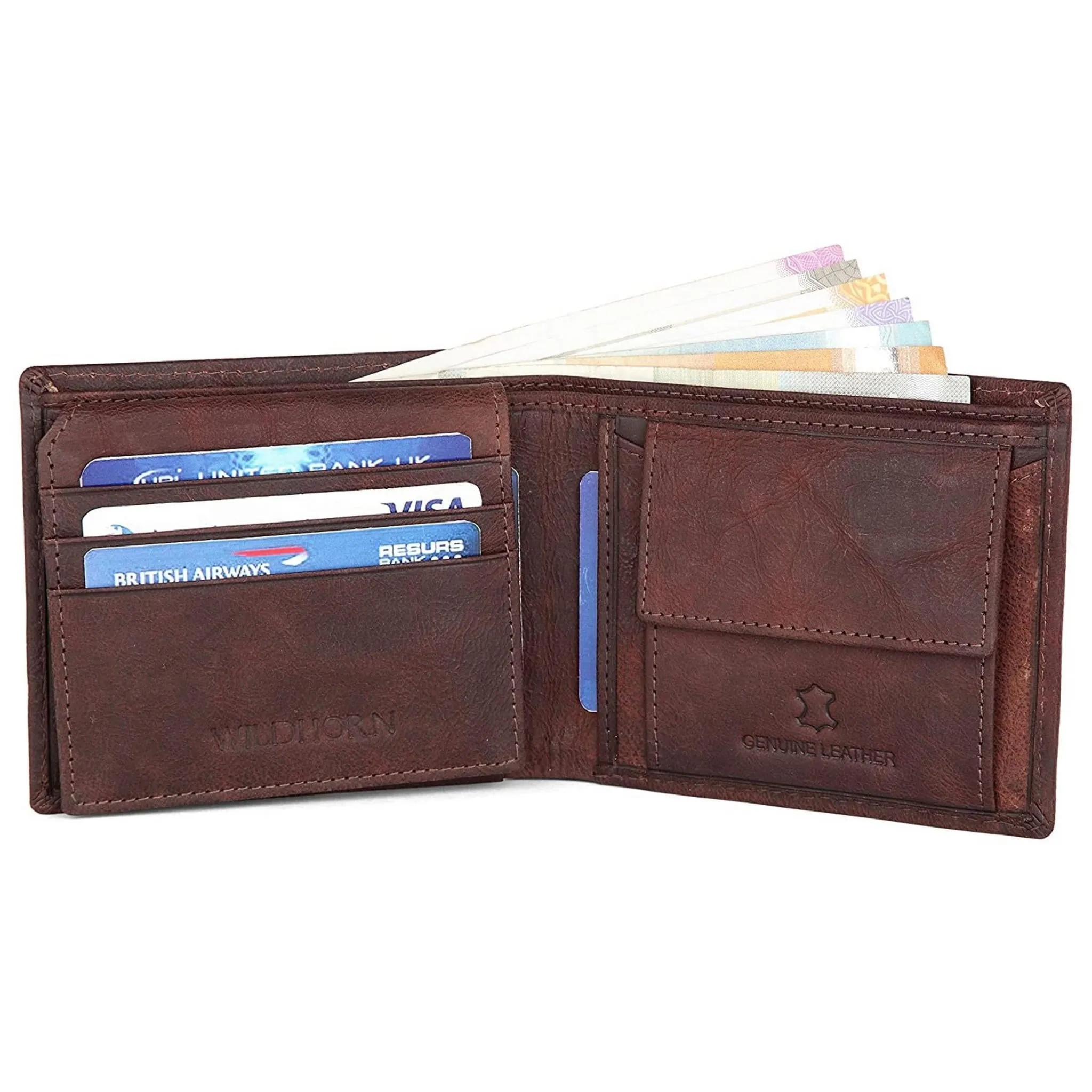 CAESAR RFID Protected Leather Wallet for Men