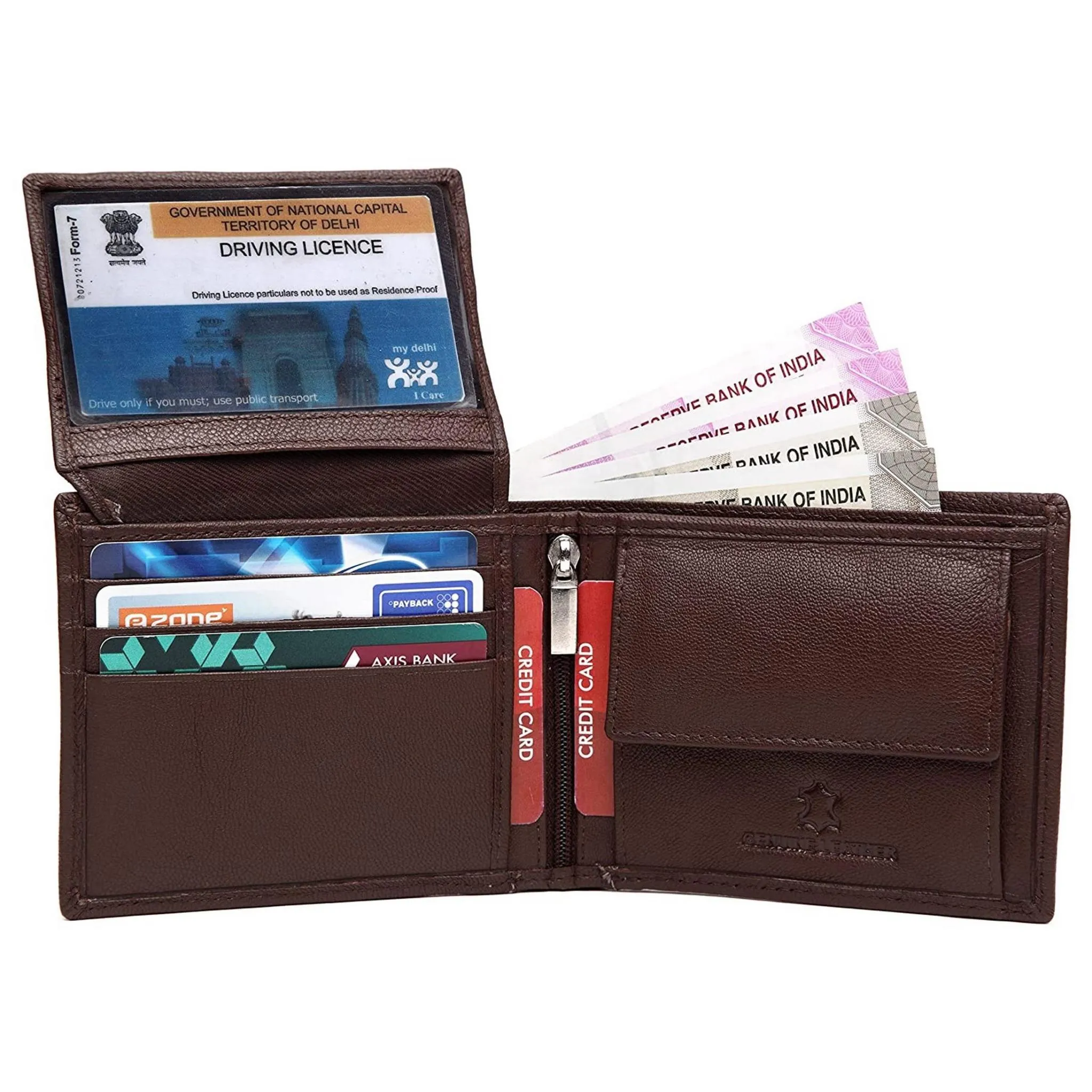 CAESAR RFID Protected Leather Wallet for Men