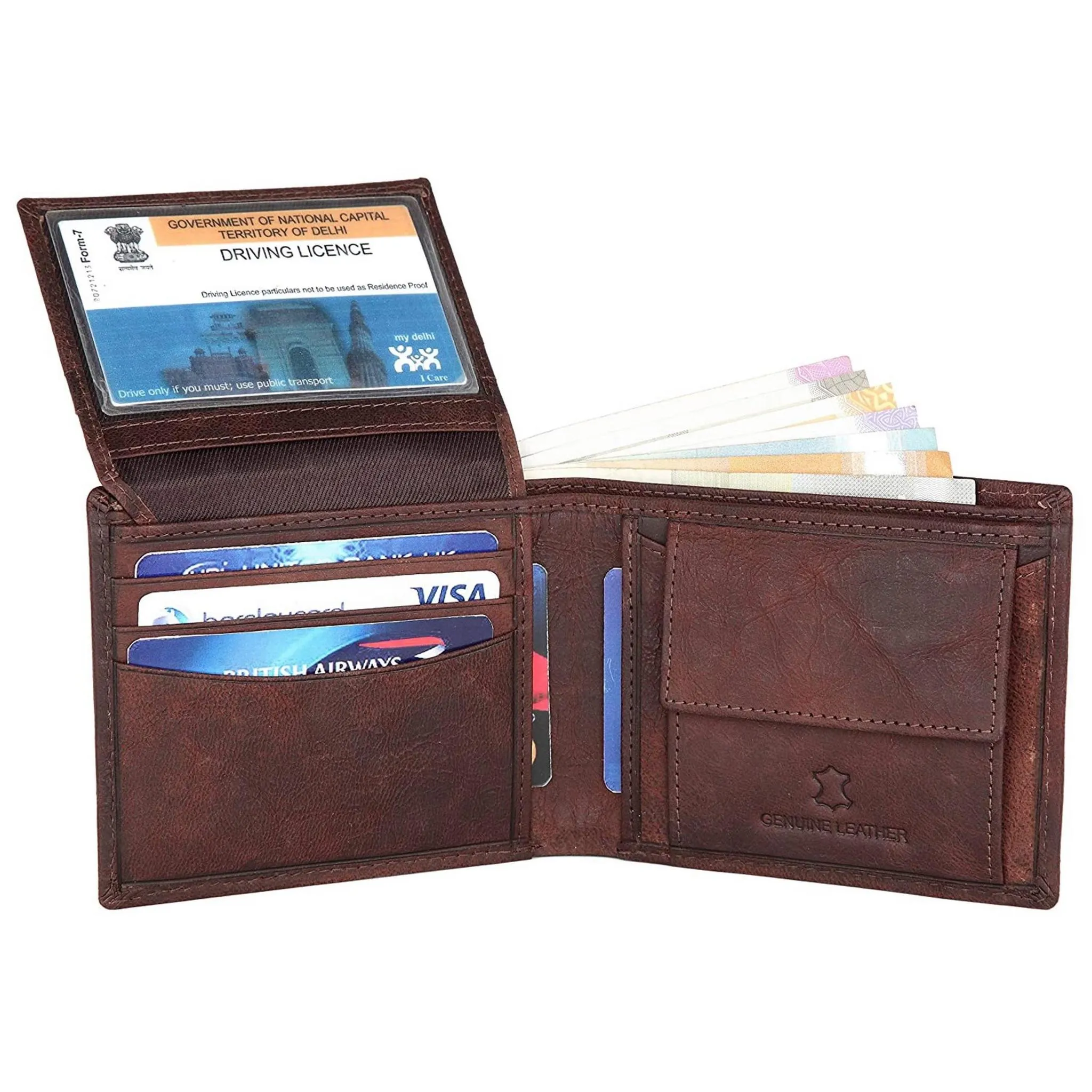 CAESAR RFID Protected Leather Wallet for Men