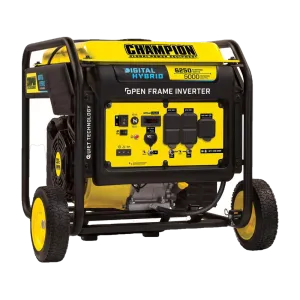 Champion 100519 5000W/6250W Open Frame Gas Inverter Generator New