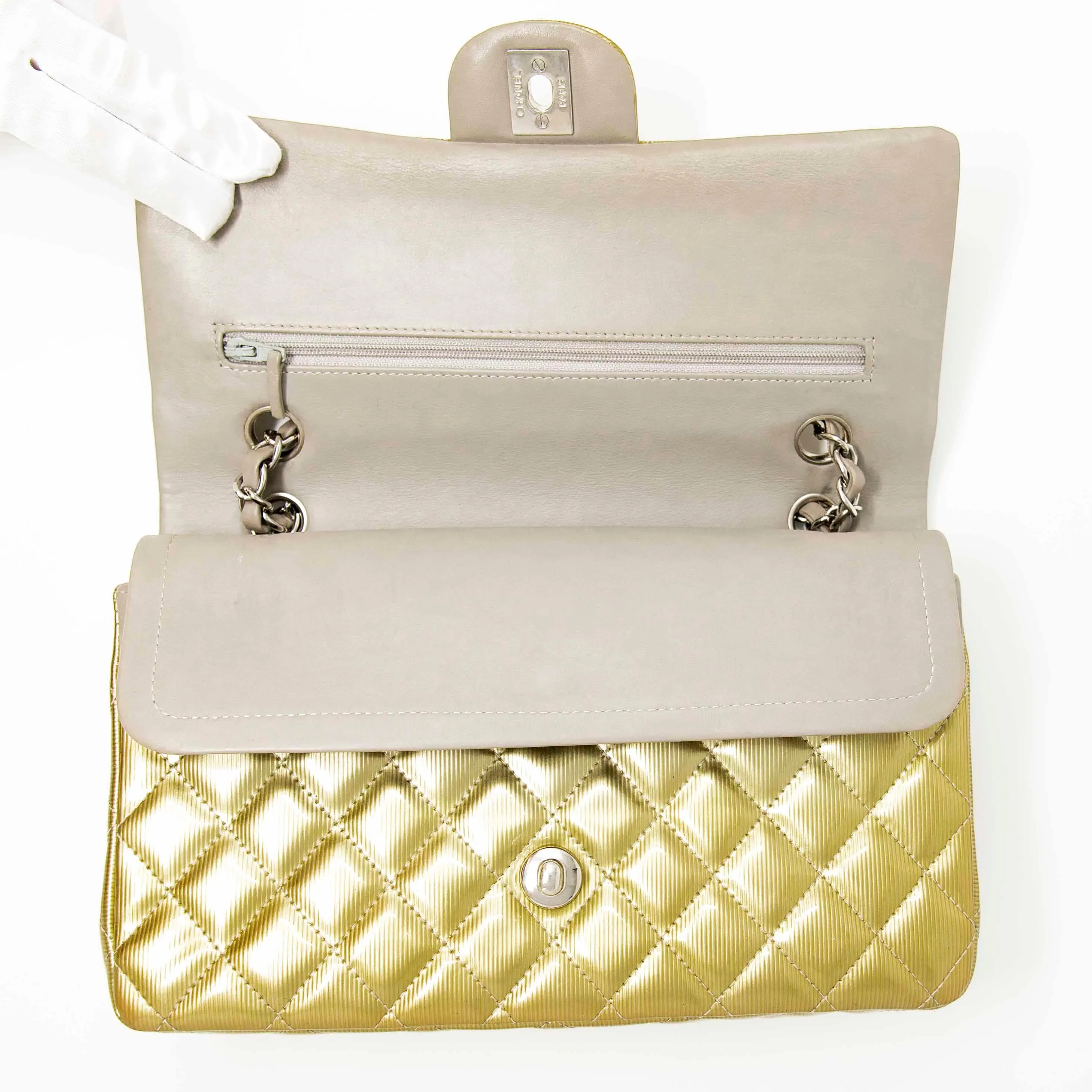 Chanel Gold Medium Classic Flap