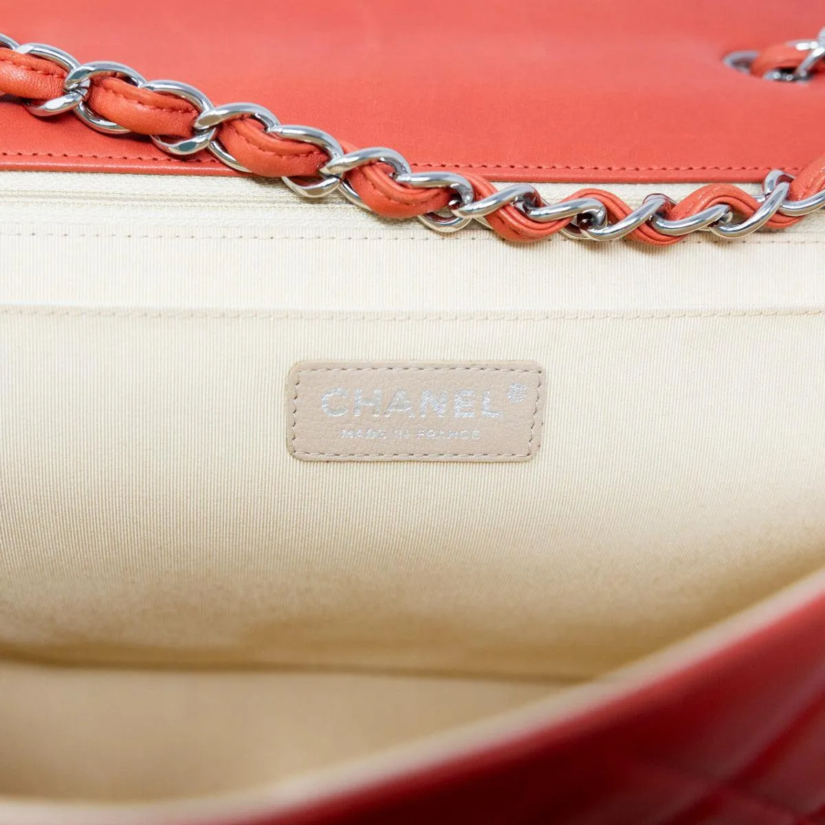 Chanel Red Large Coco Rider Flap