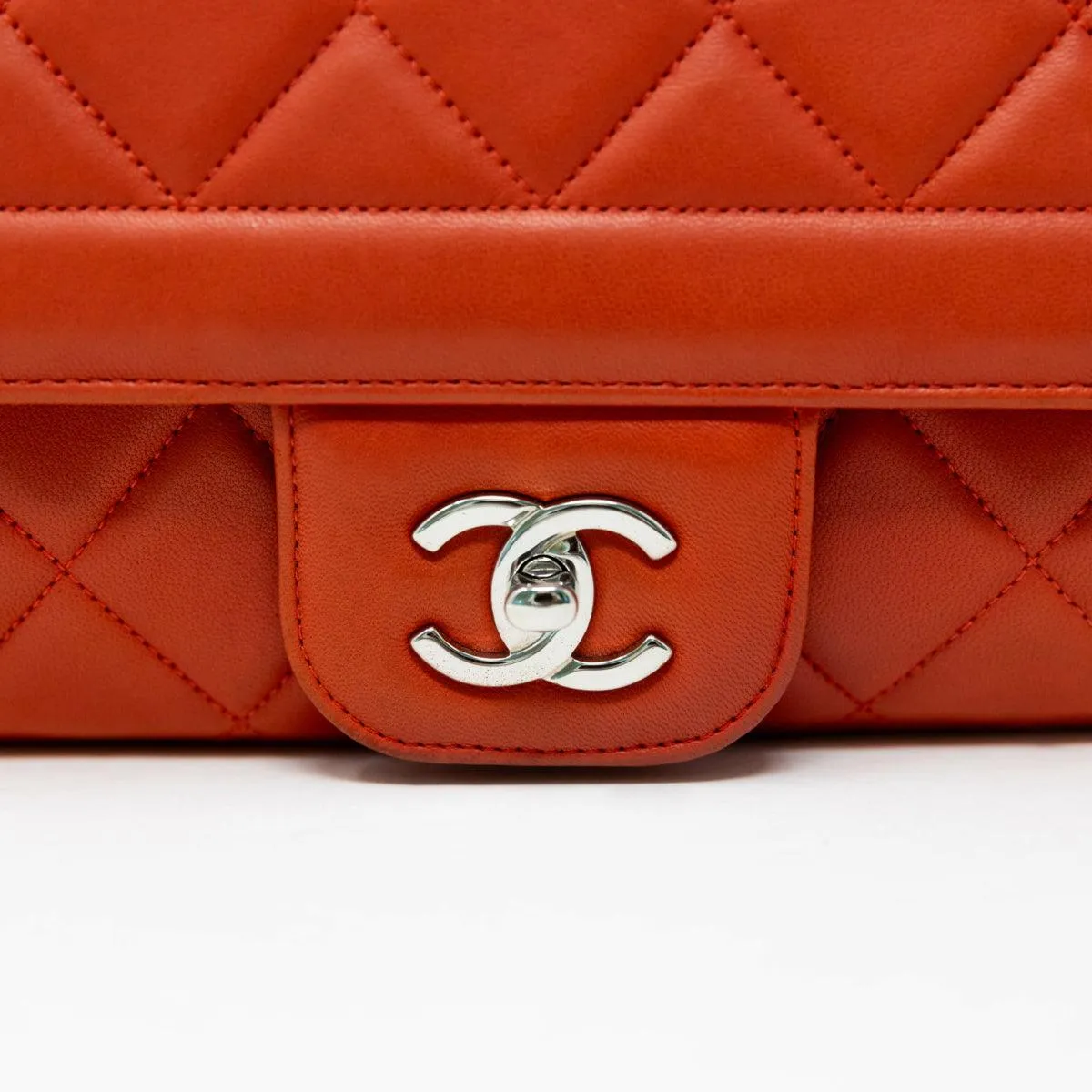 Chanel Red Large Coco Rider Flap