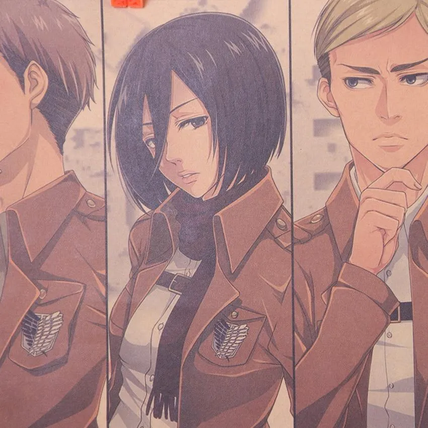 Characters Collection 70*21cm Poster Attack on Titan